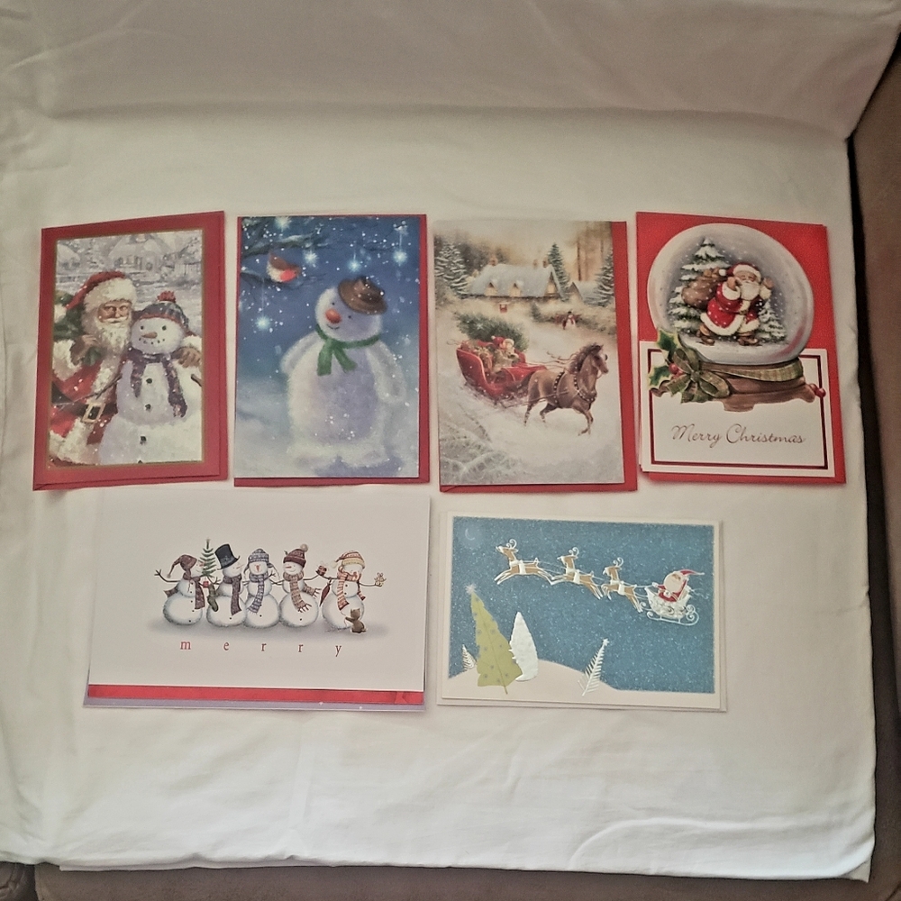 Lot Of 14 Vintage Christmas Holiday Cards HALLMART & AMERICAN GREETING New